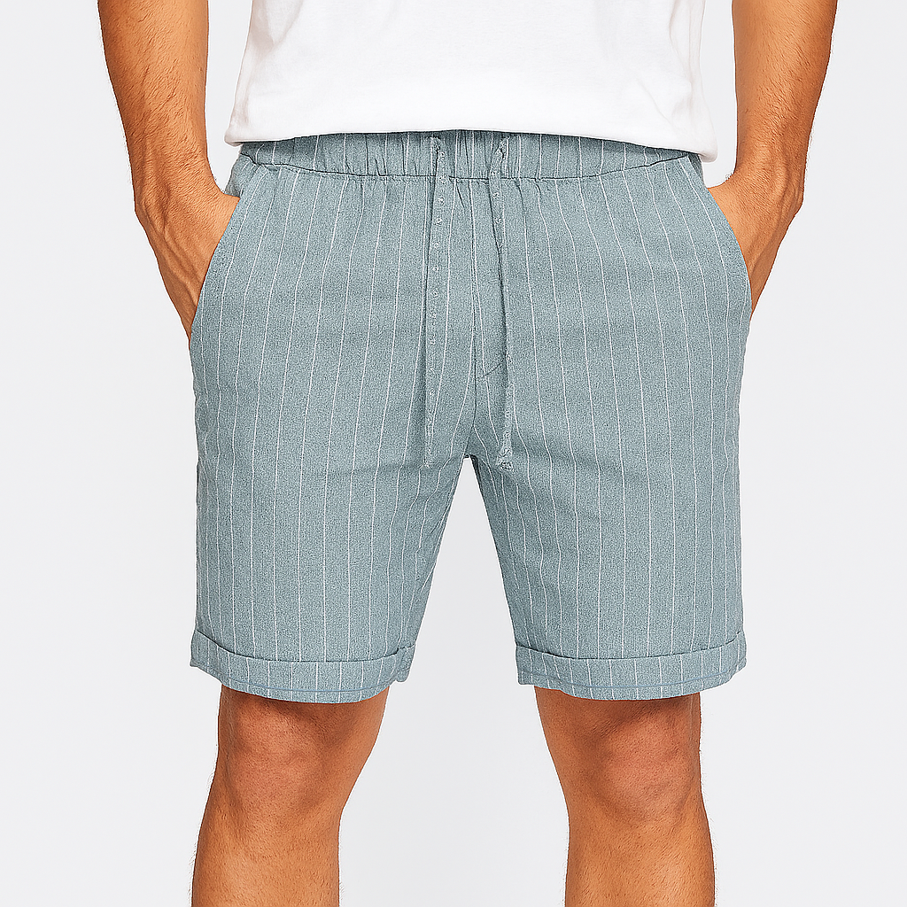 Shorts en lin Firenze – Élégance rayée