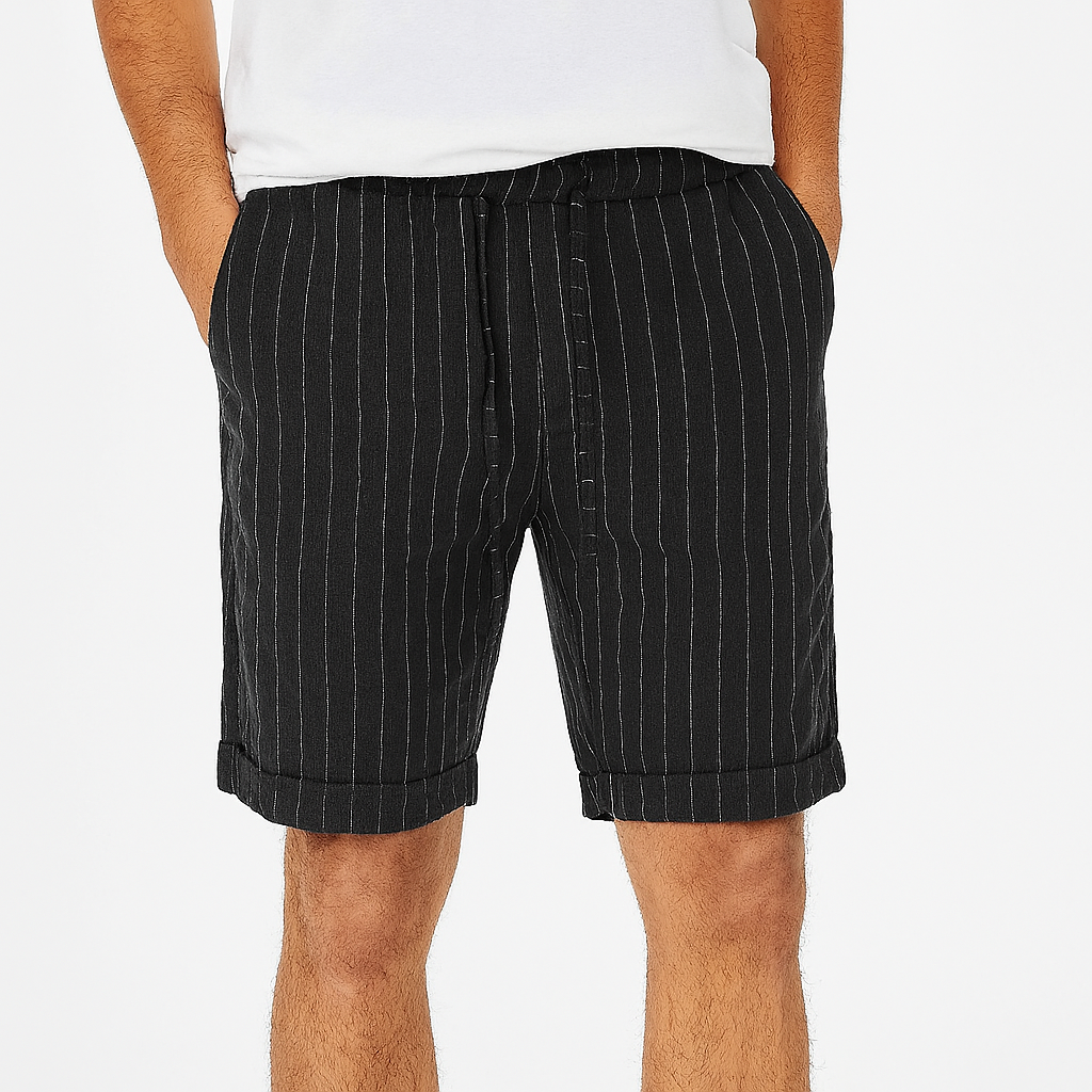 Shorts en lin Firenze – Élégance rayée