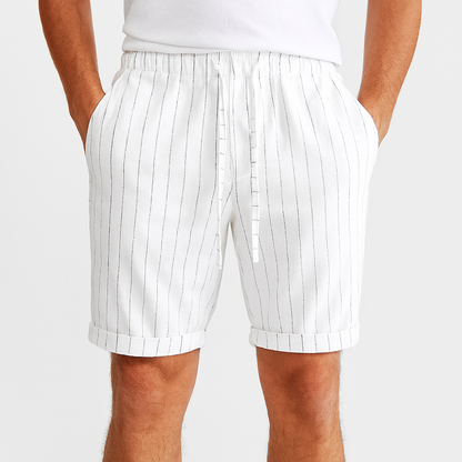 Shorts en lin Firenze – Élégance rayée