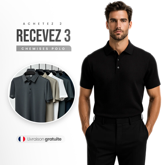ACHÈTE 2, REÇOIS 3 – Polos en Coton Premium Elegant - Nouvelle Collection